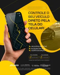 Controle seu Veículo Rastreamento Veicular Social Media PSD Editável