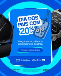 Ofera Dia dos Pais Relojoaria Promoção de Relógios Social Media PSD Editável