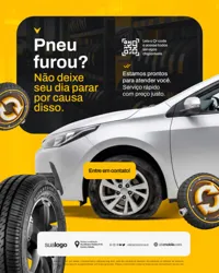 Ofertas Borracharia Social Media PSD Editável