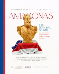 Aniversário de Emancipação do Estado Amazonas 176 Anos 05 de Setembro Social Media PSD Editável