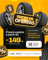 Ofertas Borracharia Social Media PSD Editável