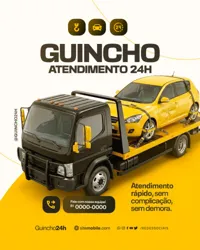 Empresa de Guincho e Reboque Social Media PSD Editável