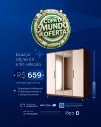 Copa do Mundo de Ofertas Loja de Móveis Social Media PSD Editável