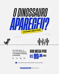 Dinossauro Apareceu Provedor de Internet Social Media PSD Editavel