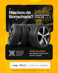 Ofertas Borracharia Social Media PSD Editável