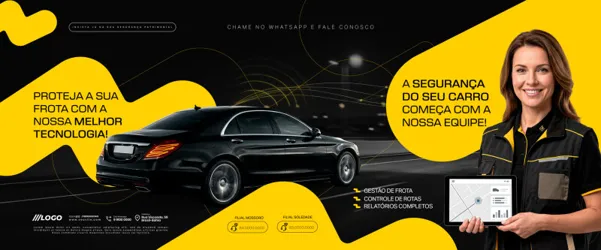 Carrosel Rastreamento Veicular Social Media PSD Editável