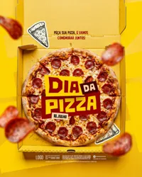 Dia da Pizza 10 de Julho Social Media PSD Editável
