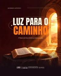 Post Igreja Gospel Culto PSD Editável