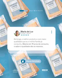 Feedback Laticínio Social Media PSD Editável