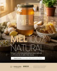 Loja de Produtos Naturais Social Media PSD Editável