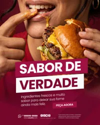 Hamburgueria Social Media PSD Editável
