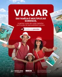 Agência de Viagens Social Media PSD Editável