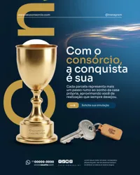 Consórcio Social Media PSD Editável
