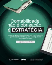 Contabilidade Social Media PSD Editável