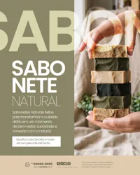 Loja de Produtos Naturais Social Media PSD Editável