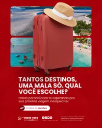 Agência de Viagens Social Media PSD Editável