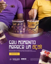 Açaí Social Media PSD Editável