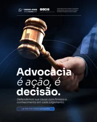 Advogado Social Media PSD Editável
