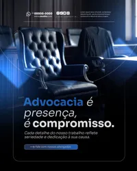 Advogado Social Media PSD Editável