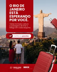 Agência de Viagens Social Media PSD Editável