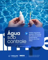 Limpeza de Piscina Social Media PSD Editável