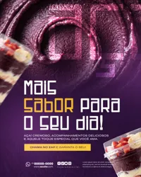 Açaí Social Media PSD Editável