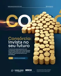 Consórcio Social Media PSD Editável