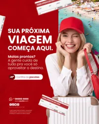 Agência de Viagens Social Media PSD Editável