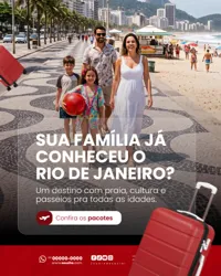 Agência de Viagens Social Media PSD Editável