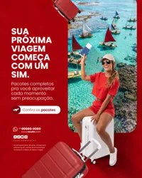 Agência de Viagens Social Media PSD Editável