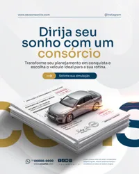 Consórcio Social Media PSD Editável