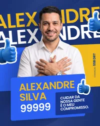 Campanha Política Social Media PSD Editável