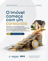 Consórcio Social Media PSD Editável