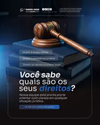 Advogado Social Media PSD Editável