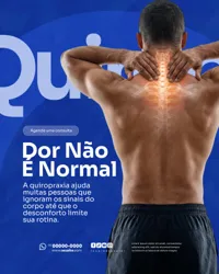 Quiropraxia Social Media PSD Editável