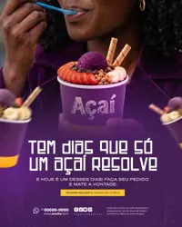 Açaí Social Media PSD Editável