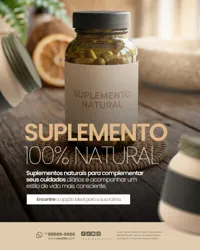 Loja de Produtos Naturais Social Media PSD Editável
