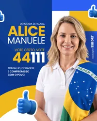 Campanha Política Social Media PSD Editável