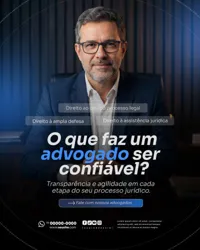 Advogado Social Media PSD Editável