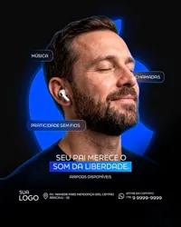 Dia dos pais Loja Apple PSD Editável