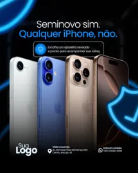 Loja de Iphones Social Media PSD Editável