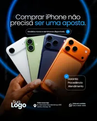 Loja de Iphones Social Media PSD Editável