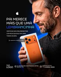 Dia dos pais Loja Apple PSD Editável