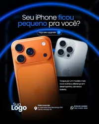 Loja de Iphones Social Media PSD Editável