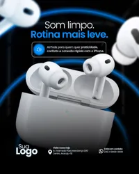 Loja de iphones AirPods Social Media PSD Editável